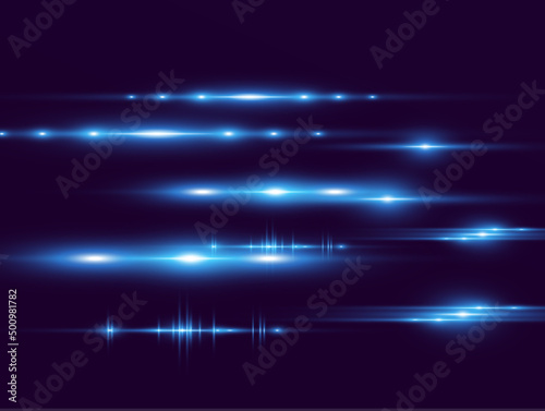 Light blue vector special effect. Glowing beautiful bright lines on a dark background.