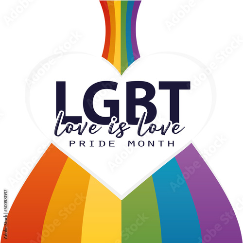 Isolated flag symbol lgbt pride vector illustration