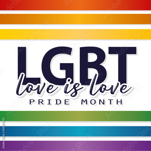 Isolated flag lgbt pride vector illustration