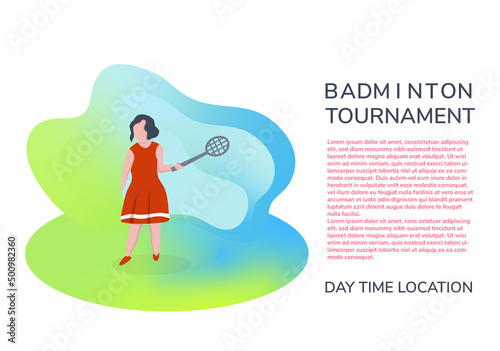 tennis Academy, summer tennis camp.the concept of Junior sports training.Site template for the Home page or app.Girls with rackets and a ball in different poses.flat design vector illustration.