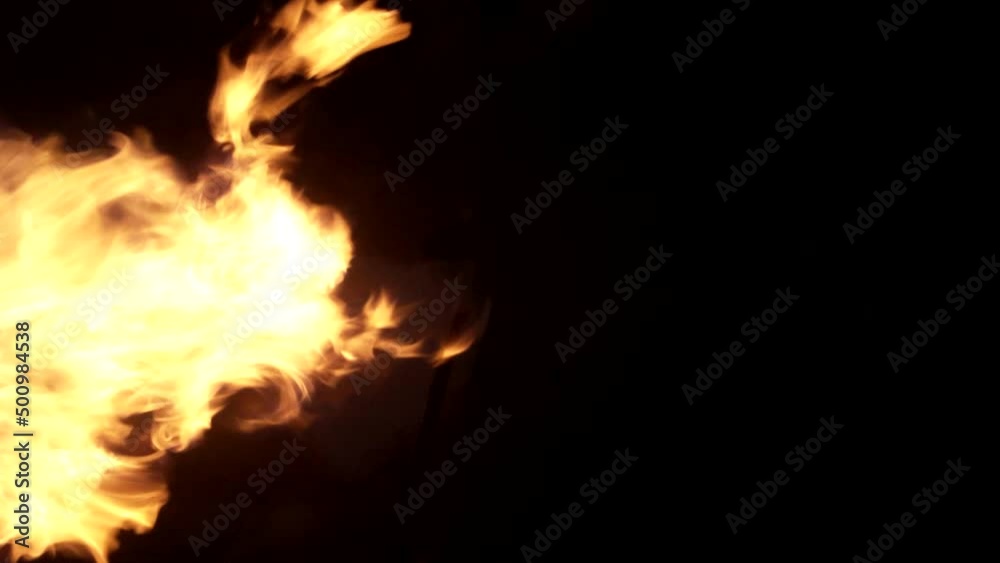 Fast fire explosion in dark
Fast fire explosion in dark