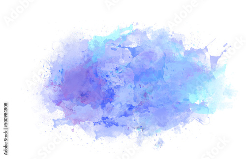 Blue purple color paper card, watercolor texture wallpaper, abstract drawing poster