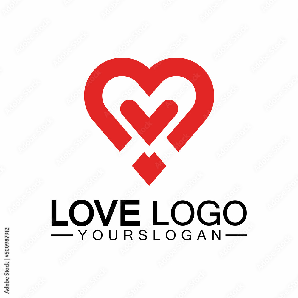 Love logo design vector,geometric hearth logo vector, linear love vector logo concept,Heart shape logo design-Vector Love logo design vector,geometric hearth logo vector, linear love vector logo concept,Heart shape logo design-Vector