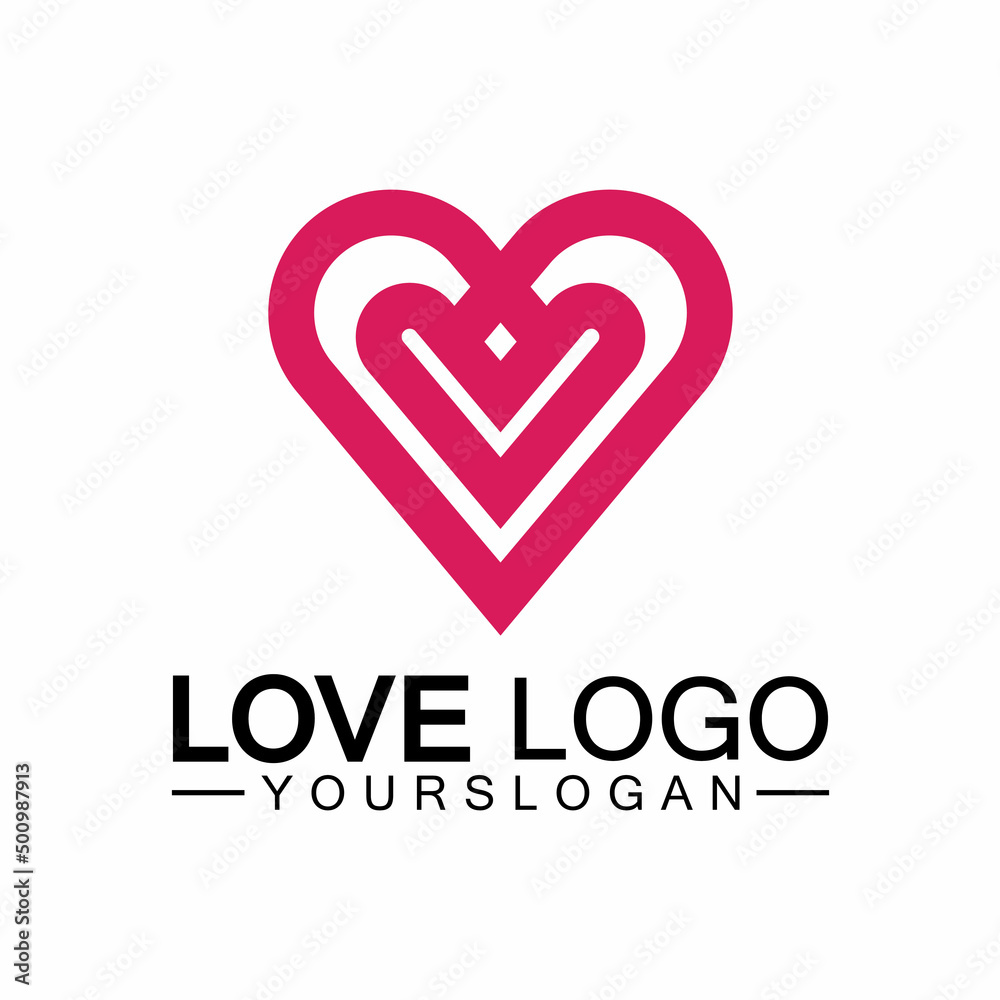 Love logo design vector,geometric hearth logo vector, linear love vector logo concept,Heart shape logo design-Vector Love logo design vector,geometric hearth logo vector, linear love vector logo concept,Heart shape logo design-Vector