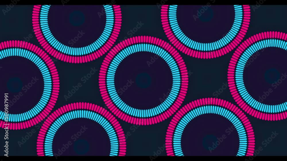 Concert Screen Laser Glowing Neon Light Motion Background Design kaleidoscope pattern color loop futuristic seamless neon