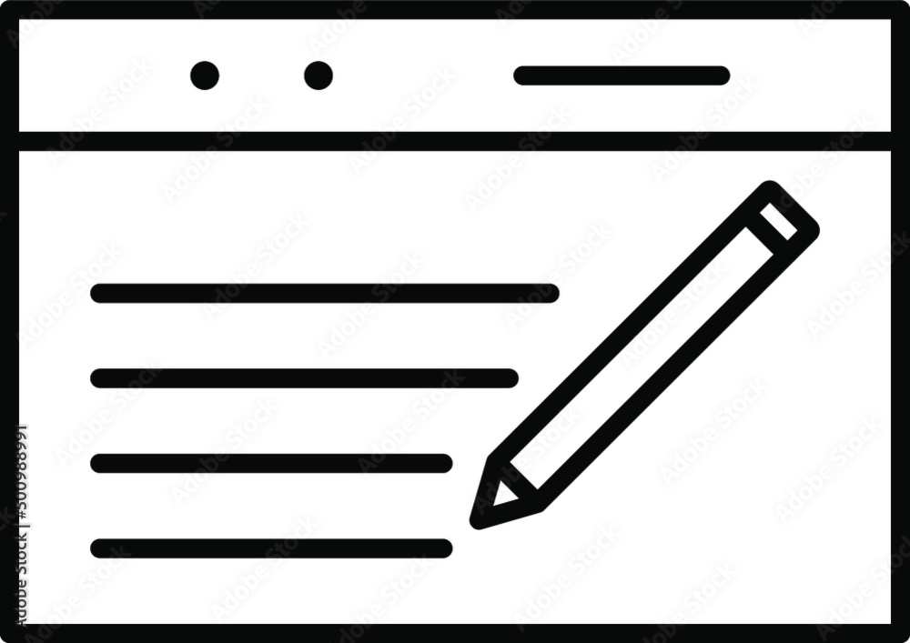 Unique Line Black Icon