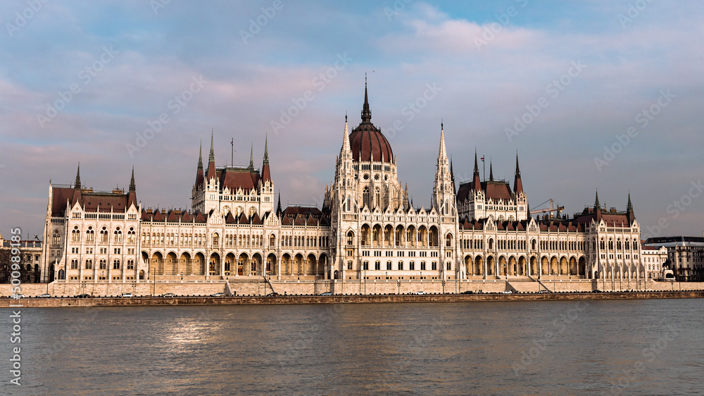 view from the Danube River to the panorama of the Hungarian Parliament, which is a symbol of the Hungarian capital view from the Danube River to the panorama of the Hungarian Parliament, which is a symbol of the Hungarian capital