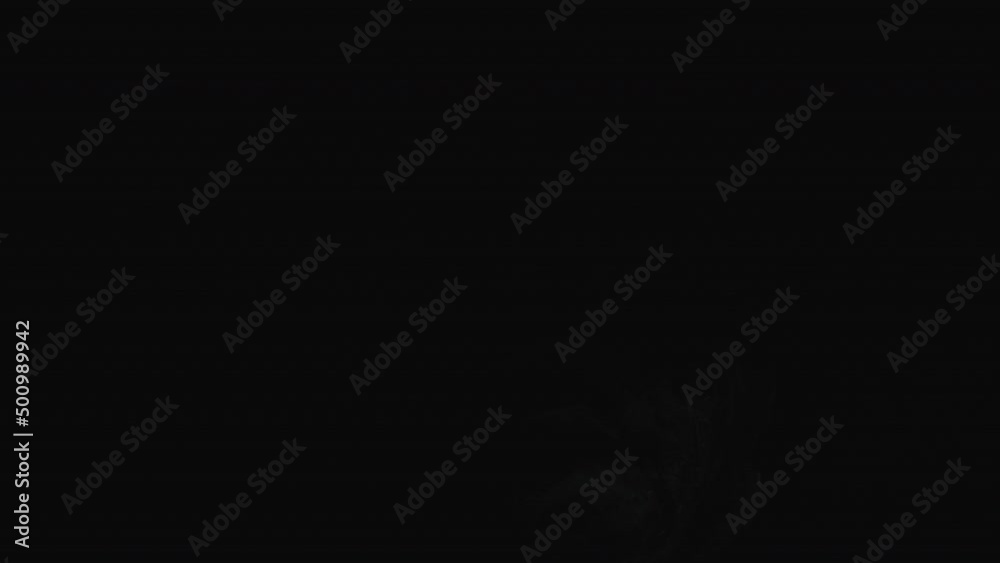 A white statue of a man. A close-up shot on a black background. The lighting is flickering. A white statue of a man. A close-up shot on a black background. The lighting is flickering.