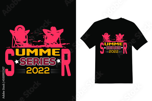Summer T-shirt design eps file
