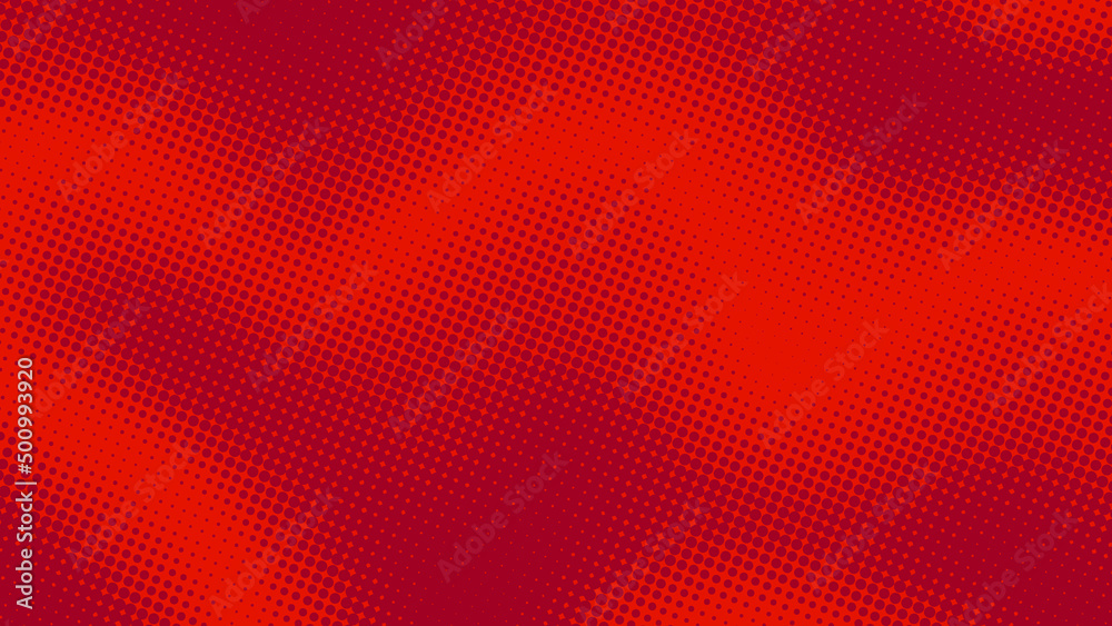Bright crimson red pop art background in retro comics book style. Cartoon superhero background with halftone dots gradient, vector illustration eps10 Bright crimson red pop art background in retro comics book style. Cartoon superhero background with halftone dots gradient, vector illustration eps10