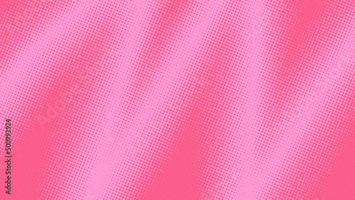 Baby pink superhero background in pop art comics book style. Cartoon halftone backdrop dot design, vector illustration eps10