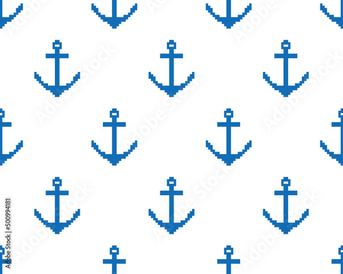  pixel Anchor  background. Anchor 
 seamless pattern, texture, wallpaper   pixel art for 8 bit game