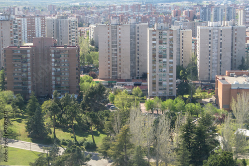 set of blocks of flats in a neighborhood of Madrid