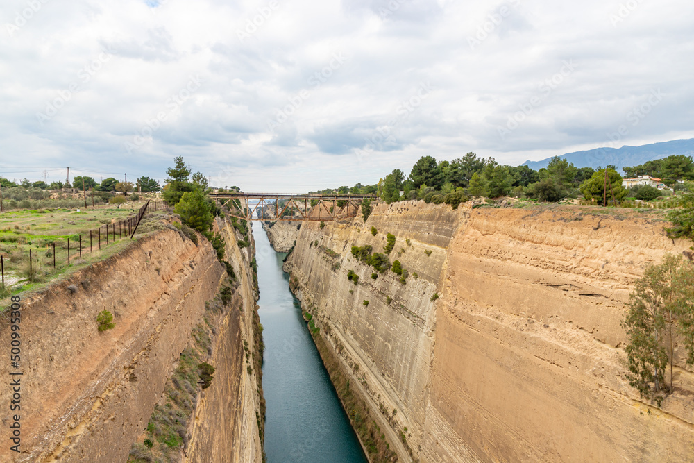 The Corinth Canal in Greece