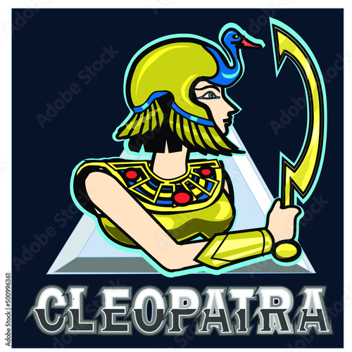 Cleopatra, female girl esport logo vector © bambang prihnawan