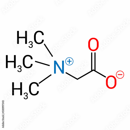 chemical structure of Betaine (C5H11NO2)