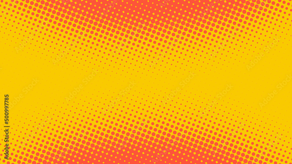 Superhero pop art background red and yellow color in retro comic book style, fun dotted background, vector illustration eps10 Superhero pop art background red and yellow color in retro comic book style, fun dotted background, vector illustration eps10