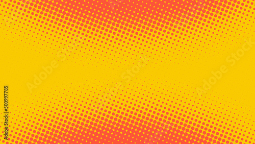 Superhero pop art background red and yellow color in retro comic book style  fun dotted background  vector illustration eps10
