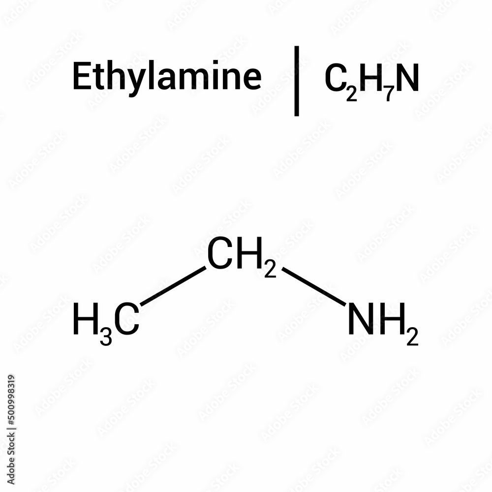 chemical structure of Ethylamine (C2H7N) chemical structure of Ethylamine (C2H7N)