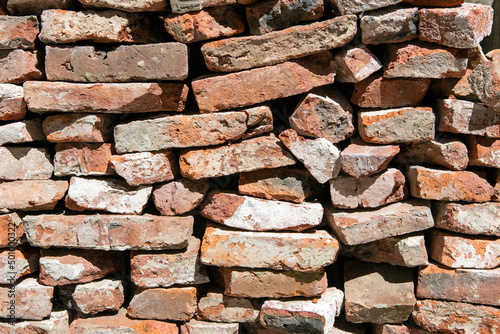 stacked massive bricks. background or texture concept.