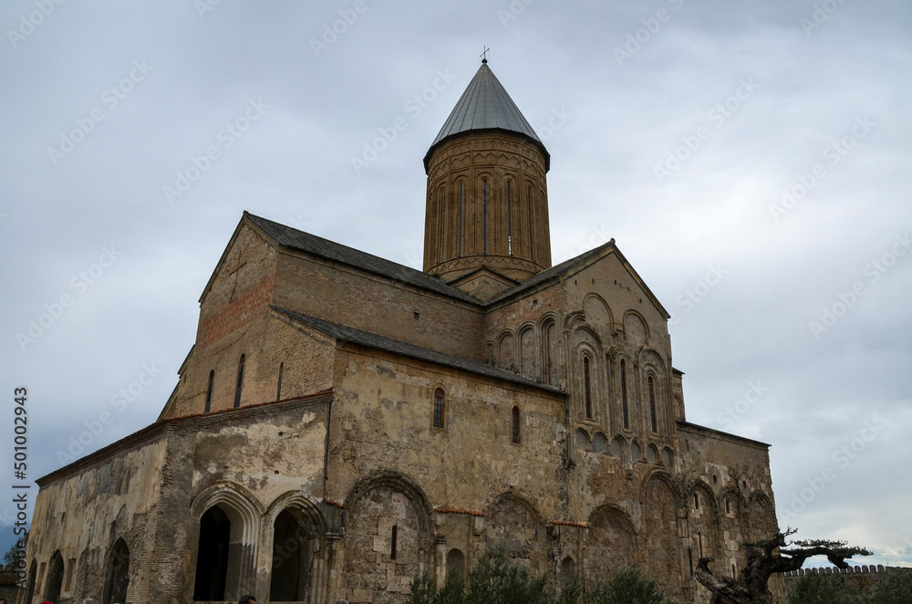 Georgian orthodox St. George Cathedral at the Alaverdi Monastery, Kakheti Region, Georgia
