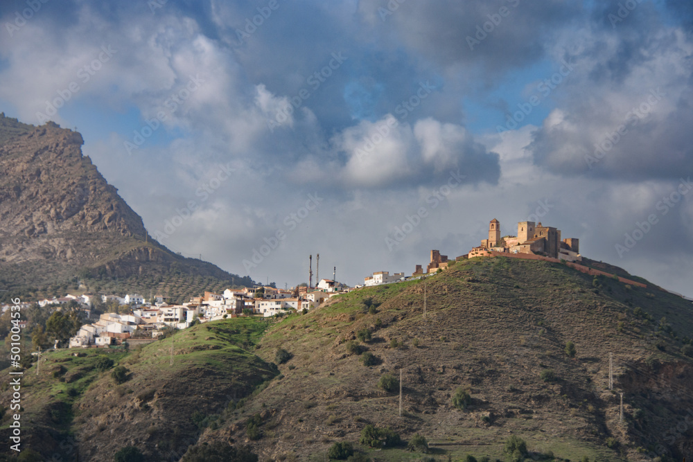 View of the Old Town of Alora in Andalusia, Spain