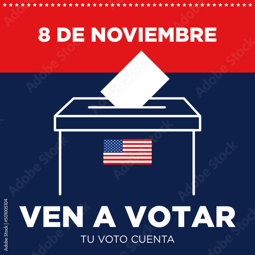 ballot box with USA flag 2022 midterm elections