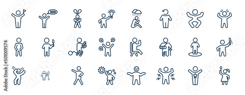 set of feelings web icons in outline style. thin line icons such as accomplished human, inspired human, silly human, pissed satisfied awful grateful ecstatic vector.