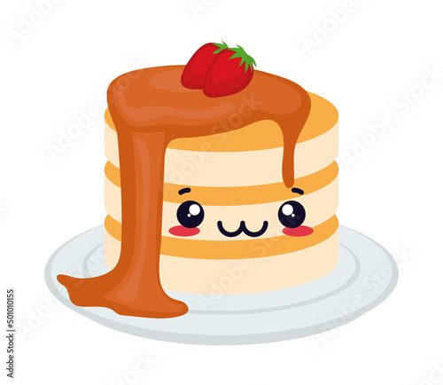 pancake food kawaii
