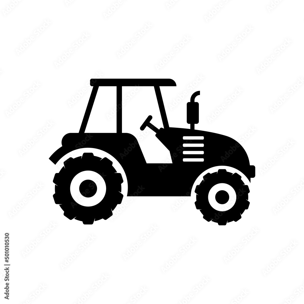 tractor logo icon design vector