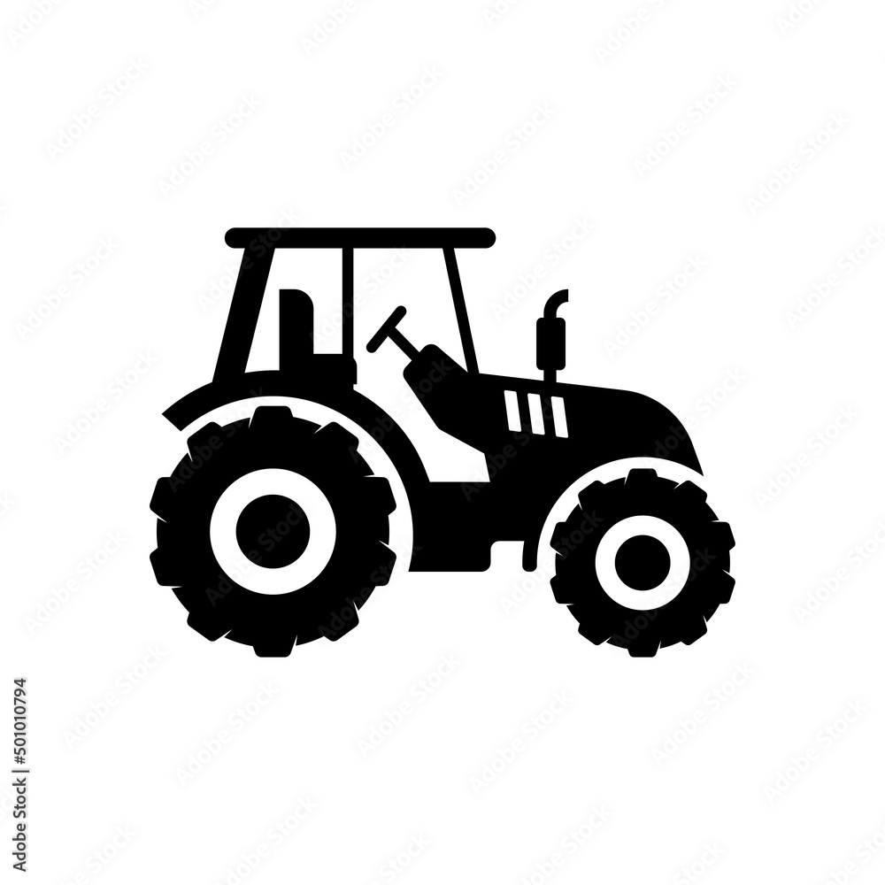 Obraz premium tractor logo icon design vector