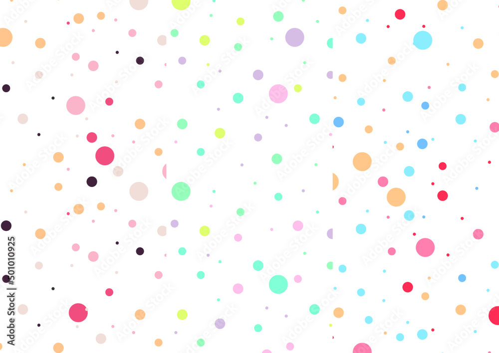set de fondos de puntos coloridos, particulas color pastel patron de  circunferencias en fondo blanco carnaval infantil Stock Vector | Adobe Stock