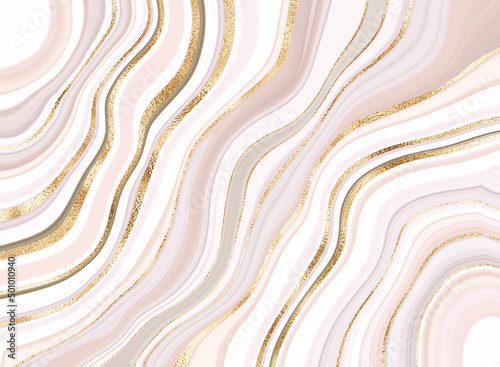 Agate stone wallpaper design with mineral texture and gold veins.