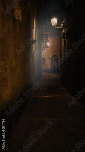 street in the night  Sarlat-la-Caneda - Dordogne  France
