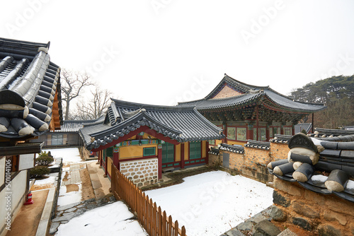 Silleuksa Temple in Yeoju-si, South Korea. Silleuksa Temple is an old Korean traditional temple.
 photo