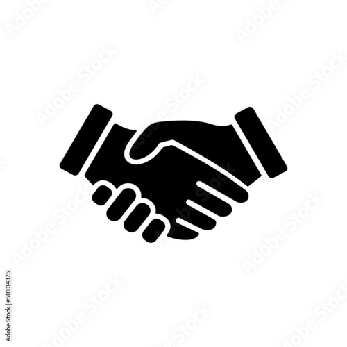 Handshake icon symbol business template isolated Vector EPS 10
