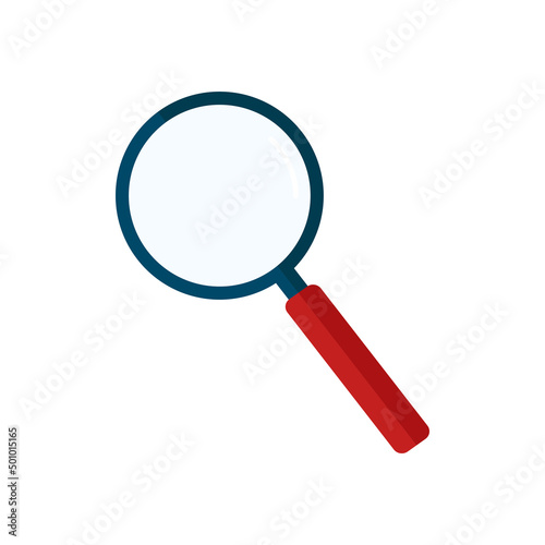 Magnifying glass icon symbol isolated on white background. Vector EPS 10