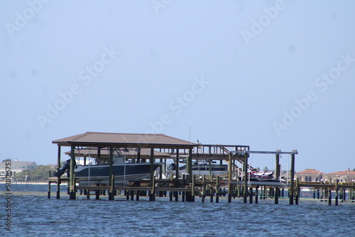 View Of Escambia Bay From Fort Pickens Florida. 