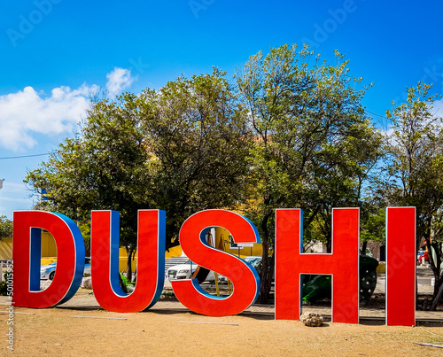 Dushi signage in Willemstad Curacao photo