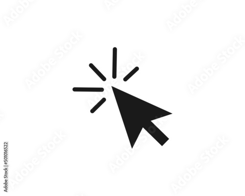 Click vector icon in modern design style for web site. Vector EPS 10