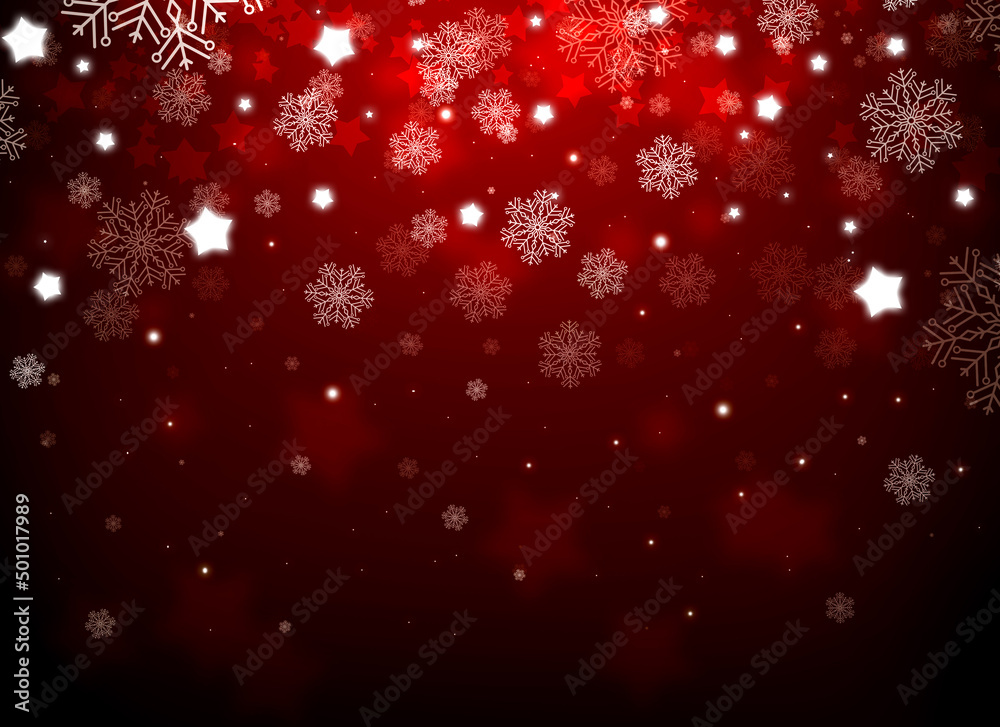 background with beautiful snowflakes for new year and christmas