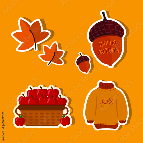 Autumn stickers