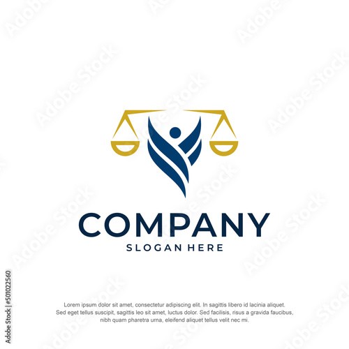 law firm logo premium vector