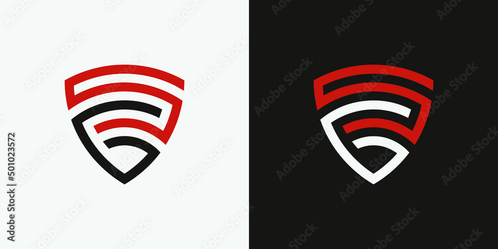 S6 logo, shield, security, Letter S, Letter 6, monogram, letter mark, symbol, technology, security, internet, tech, shield, text logo