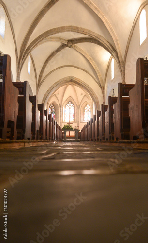 Innenansicht Église réformée Saint-Maurice in Aigle VD / Schweiz