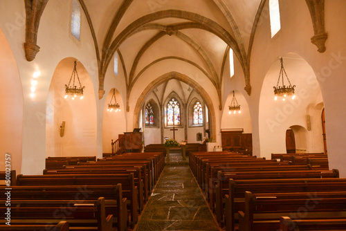 Innenansicht Église réformée Saint-Maurice in Aigle VD / Schweiz