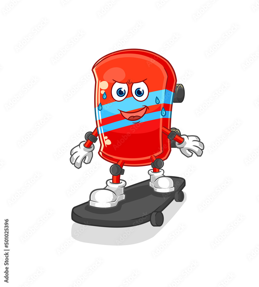 skateboard riding skateboard cartoon character vector skateboard riding skateboard cartoon character vector