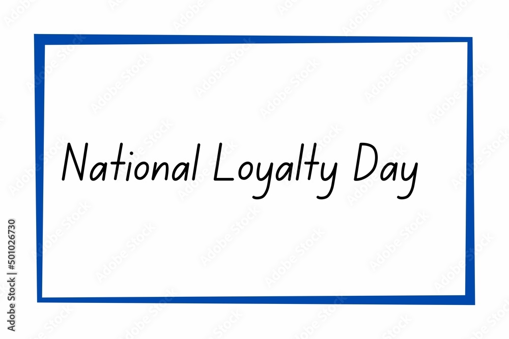 National loyalty day text illustration May 1. National loyalty day text illustration May 1.