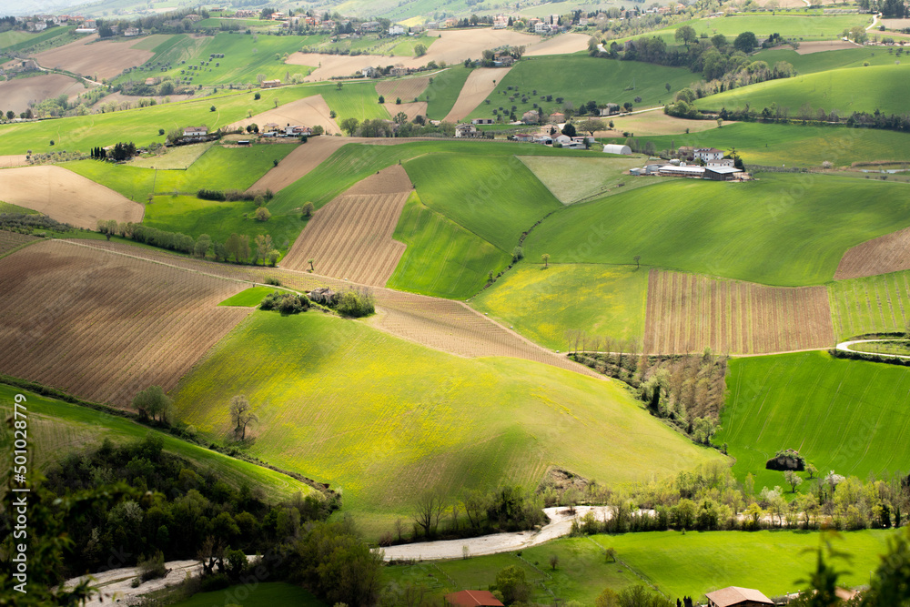 green hills in Abruzzo