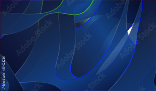 Abstract blue background with waves